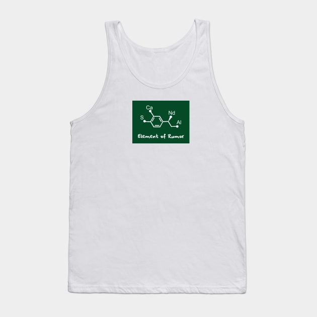 chemical formula of scandal Tank Top by Typography Dose